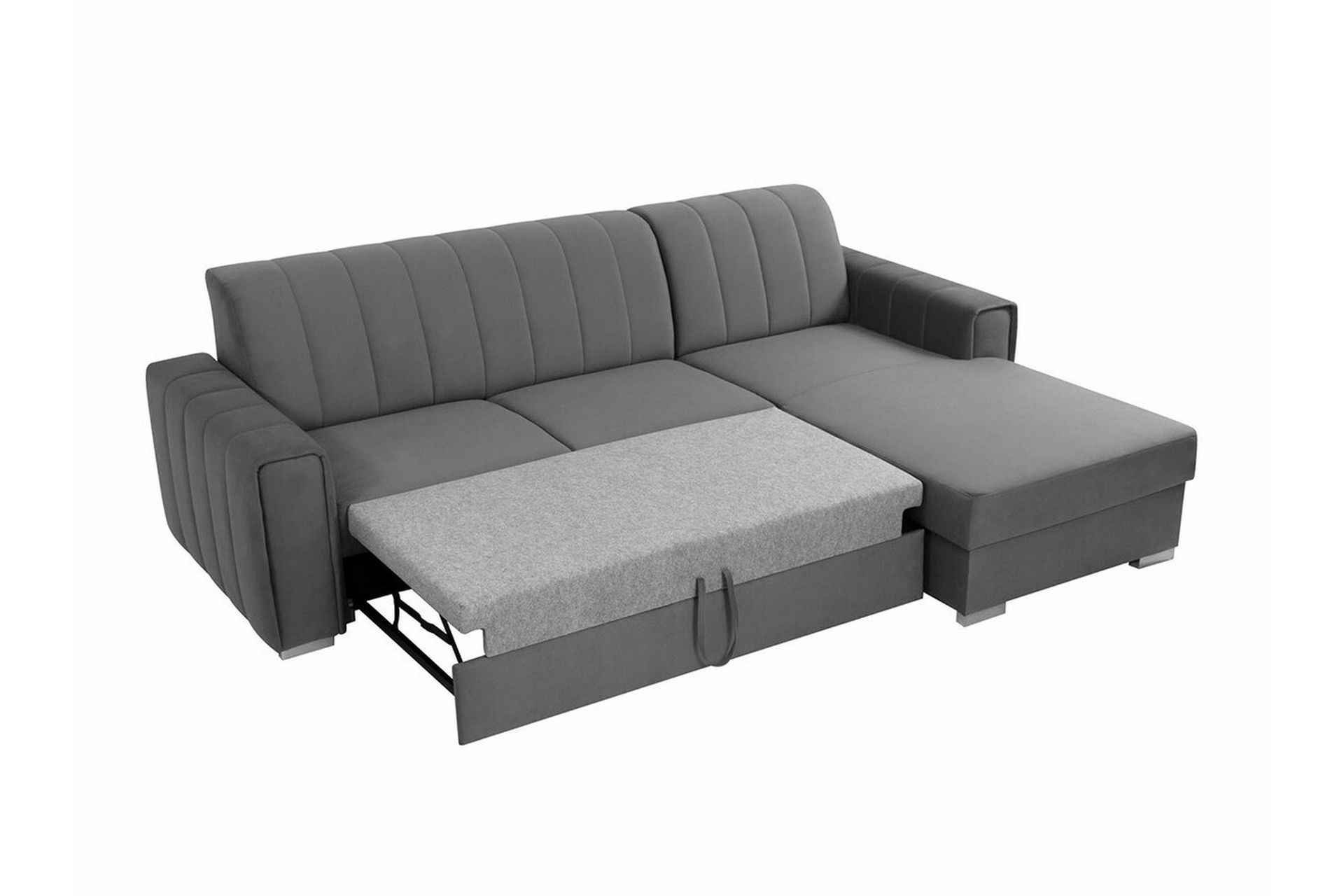 Denegal 3-personers Hjørnesovesofa - Sort - Møbler - Sofaer - Sovesofaer
