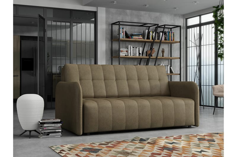 Denegal 3-personers Sovesofa - Brun - Sovesofaer - 3 personers sovesofa