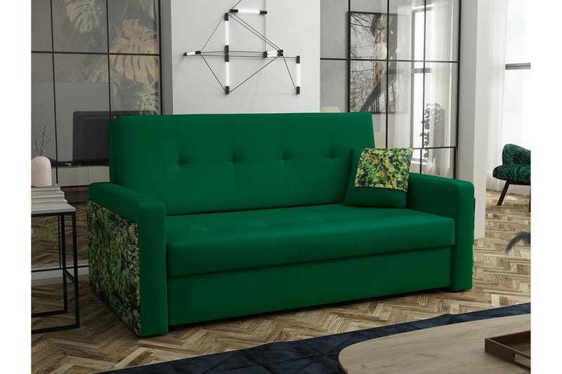Denegal 3-personers Sovesofa - Mørkegrøn - Møbler - Sofaer - Sovesofaer