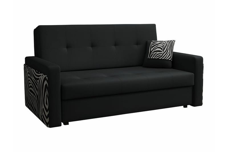 Denegal 3-personers Sovesofa - Sort - Sovesofaer - 3 personers sovesofa