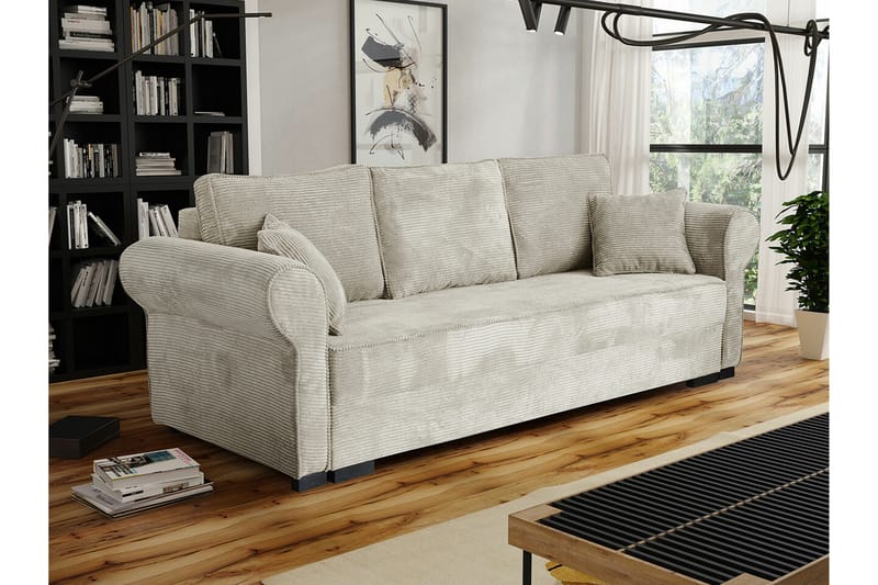 Denegal 3-personers Sovesofa - Beige - Sovesofaer - 3 personers sovesofa