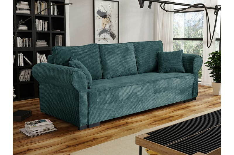 Denegal 3-personers Sovesofa - Grøn - Møbler - Sofaer - Sovesofaer
