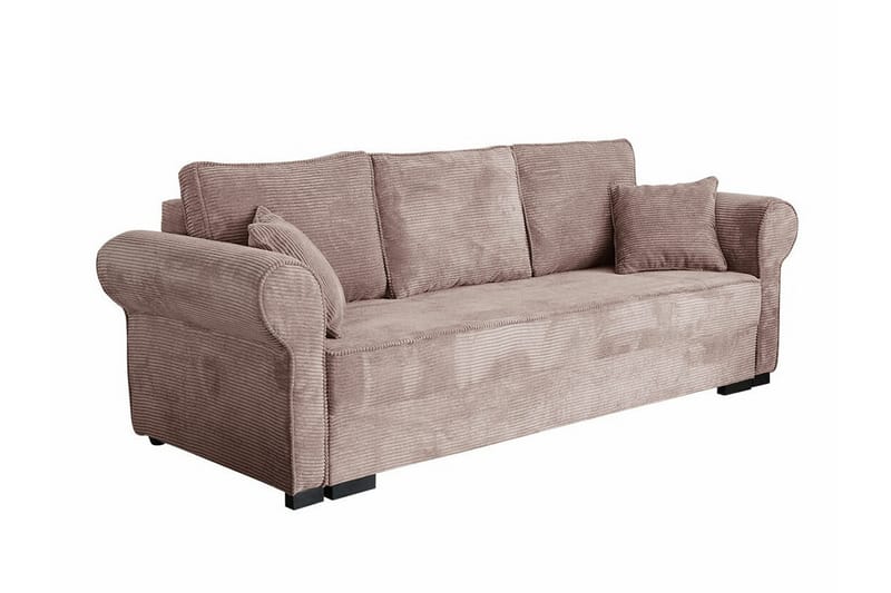 Denegal 3-personers Sovesofa - Brun/Beige - Møbler - Sofaer - Sovesofaer