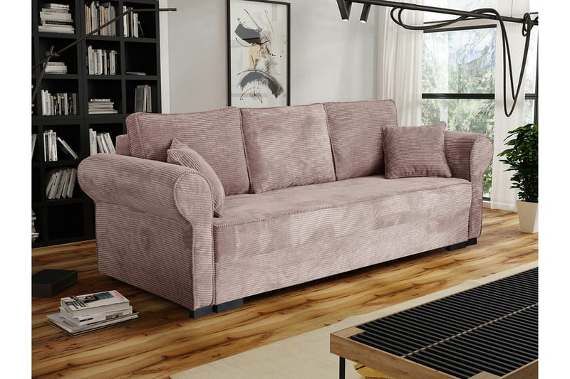 Denegal 3-personers Sovesofa - Brun/Beige - Møbler - Sofaer - Sovesofaer