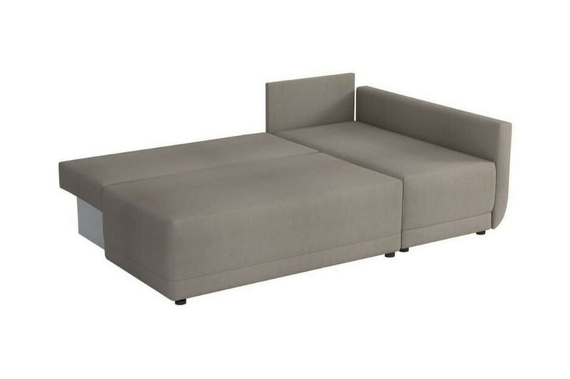Denegal 3-personers Hjørnesovesofa - Brun - Møbler - Sofaer - Sovesofaer