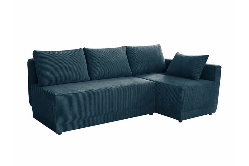 Denegal 3-personers Hjørnesovesofa - Mørkeblå - Møbler - Sofaer - Sovesofaer
