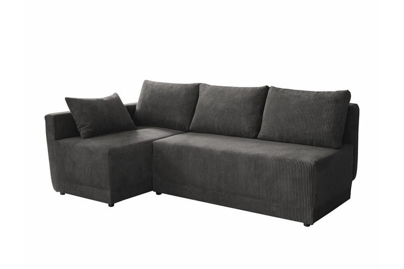 Denegal 3-personers Hjørnesovesofa - Mørkegrå - Møbler - Sofaer - Sovesofaer