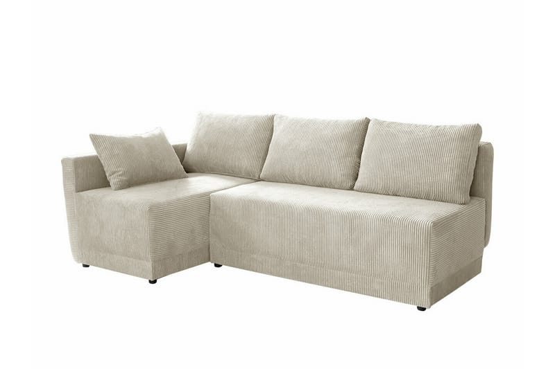 Denegal 3-personers Hjørnesovesofa - Beige - Sovesofaer - Hjørnesovesofa