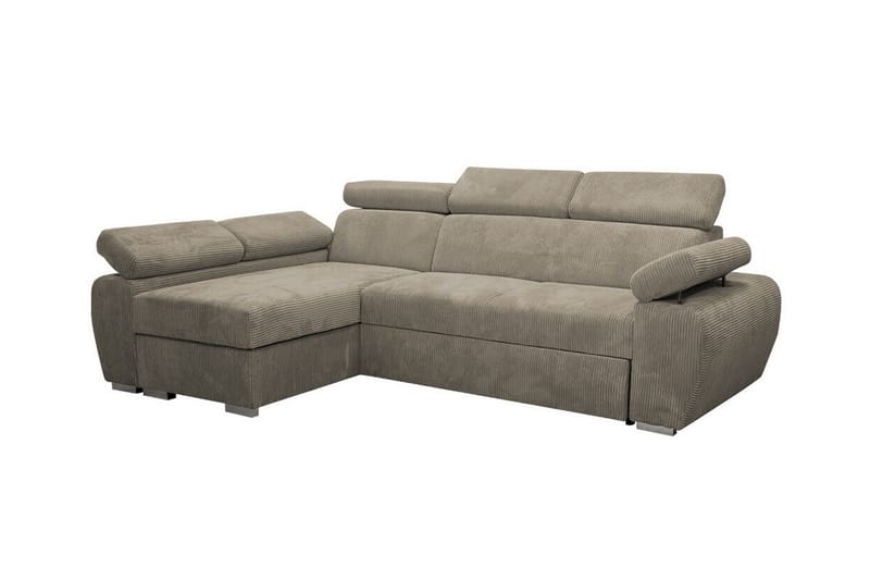 Denegal 3-personers Hjørnesovesofa - Beige - Sovesofaer - Hjørnesovesofa