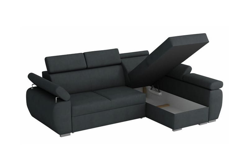 Denegal 3-personers Hjørnesovesofa - Mørkeblå - Møbler - Sofaer - Sovesofaer