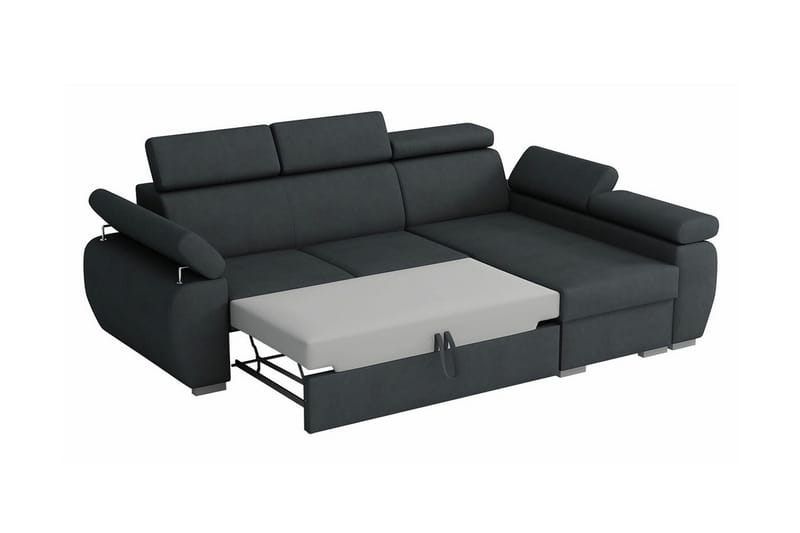 Denegal 3-personers Hjørnesovesofa - Mørkeblå - Møbler - Sofaer - Sovesofaer