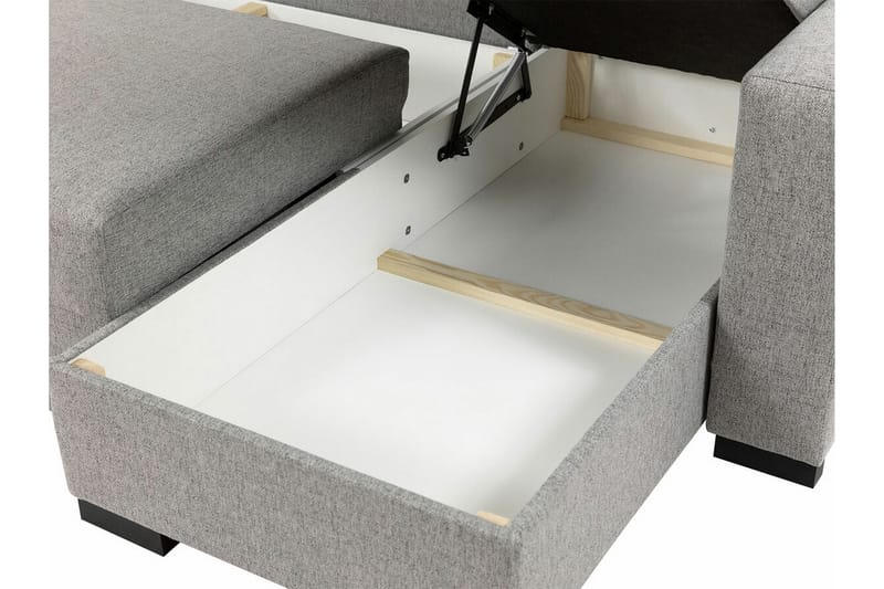 Denegal 3-personers Hjørnesovesofa - Lysebrun - Møbler - Sofaer - Sovesofaer