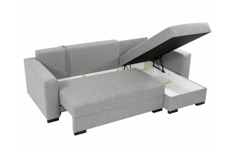Denegal 3-personers Hjørnesovesofa - Lysebrun - Møbler - Sofaer - Sovesofaer