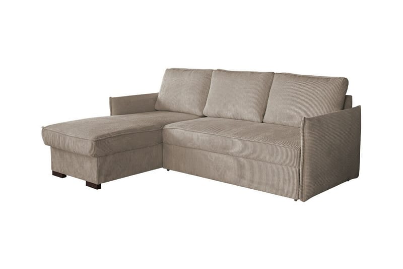 Denegal 3-personers Hjørnesovesofa - Beige - Sovesofaer - Hjørnesovesofa