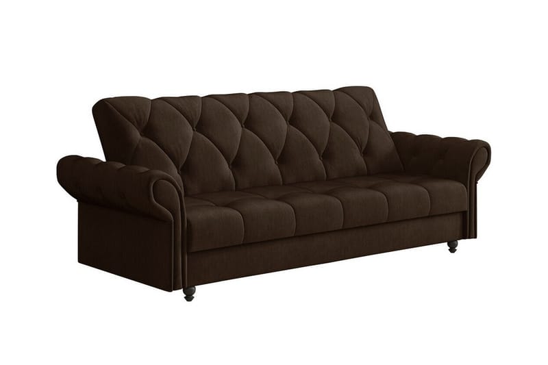 Denegal 3-personers Sovesofa - Mørkebrun - Møbler - Sofaer - Sovesofaer