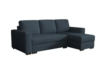 Denegal 3-personers Hjørnesovesofa - Blå - Møbler - Sofaer - Sovesofaer