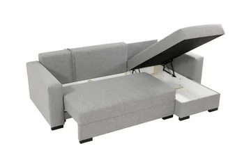 Denegal 3-personers Hjørnesovesofa - Cream - Møbler - Sofaer - Sovesofaer