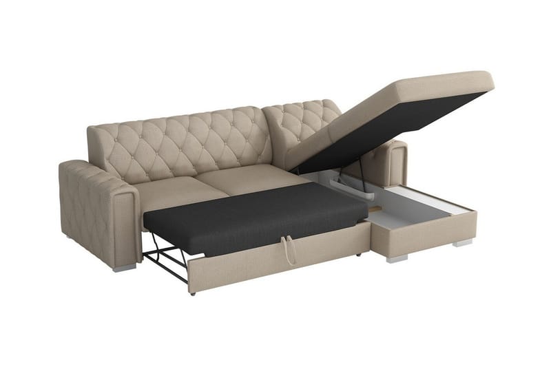 Denegal 3-personers Hjørnesovesofa - Møbler - Sofaer - Sovesofaer