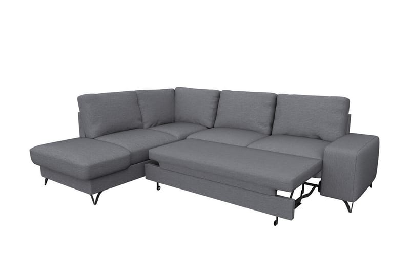 Derry 4-personers Hjørnesovesofa - Mørkegrå/Lysegrå - Møbler - Sofaer - Sovesofaer