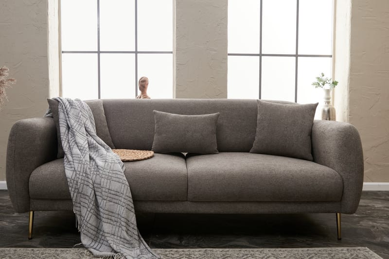 Devika Sovesofa 3-personers - Grå - Møbler - Sofaer - Sovesofaer