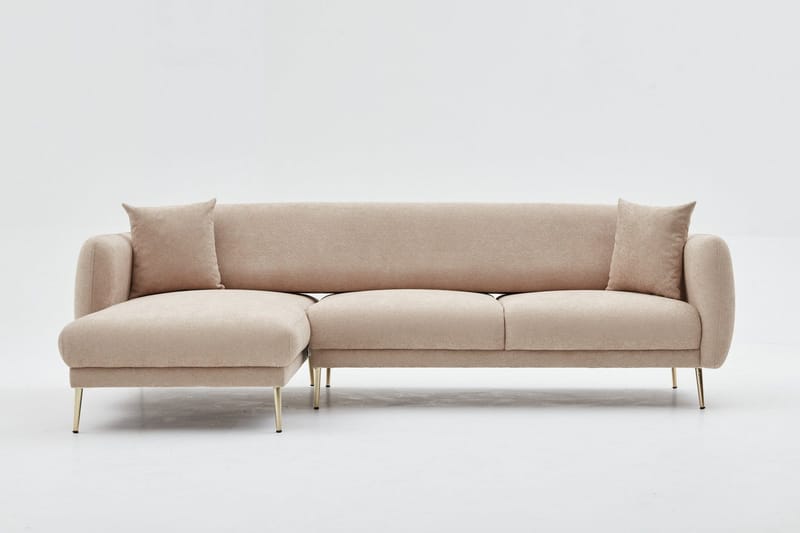 Devika Sovesofa med Chaiselong 4-personers, Beige
