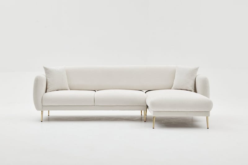 Devika Sovesofa med Chaiselong 4-personers, Lysebeige