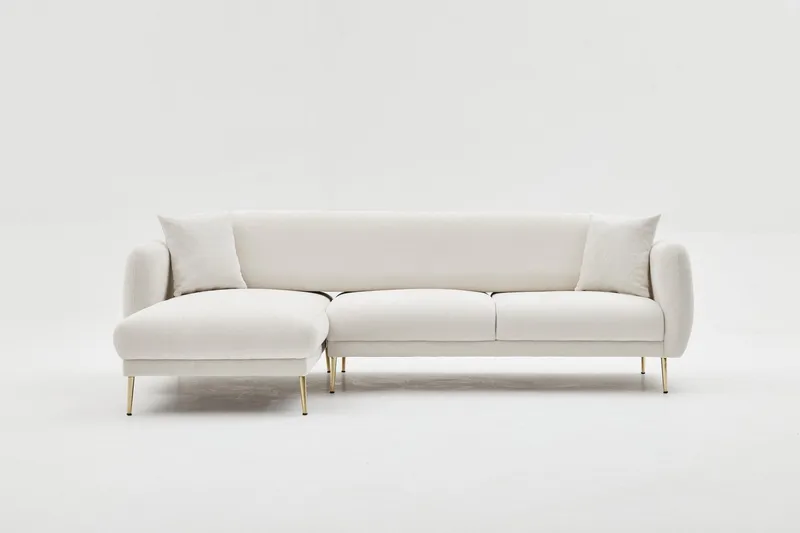 Devika Sovesofa med Chaiselong 4-personers, Lysebeige