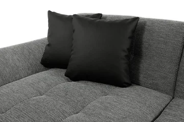 Dewitt 3-personers Sovesofa i Stof og Læder - Grå - Møbler - Sofaer - Sovesofaer