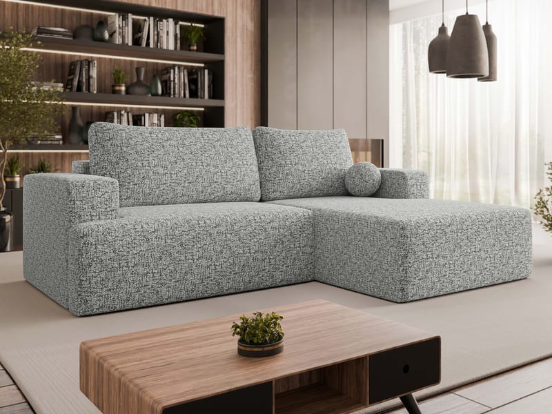 Deylor 3-personers sovesofa med chaiselong - grå - Møbler - Sofaer - Sovesofaer
