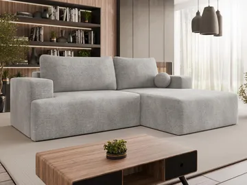 Deylor Sovesofa med chaiselong 3-personers - Grå - Møbler - Sofaer - Sovesofaer