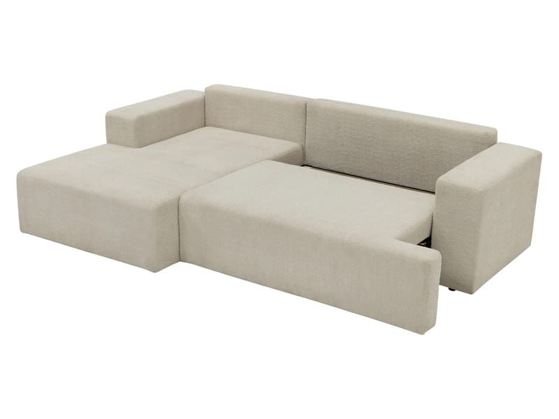 Deylor Sovesofa med chaiselong 3-personers - Beige - Møbler - Sofaer - Sovesofaer