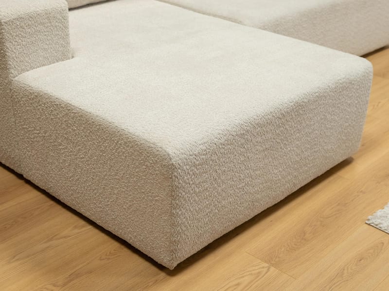 Deylor Sovesofa med chaiselong 3-personers - Beige - Møbler - Sofaer - Sovesofaer