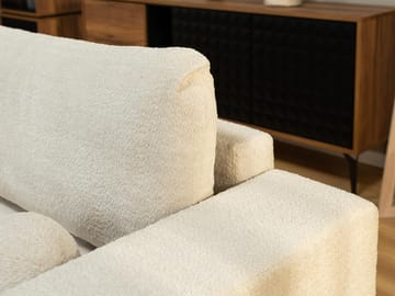 Deylor Sovesofa med chaiselong 3-personers - Hvid - Møbler - Sofaer - Sovesofaer