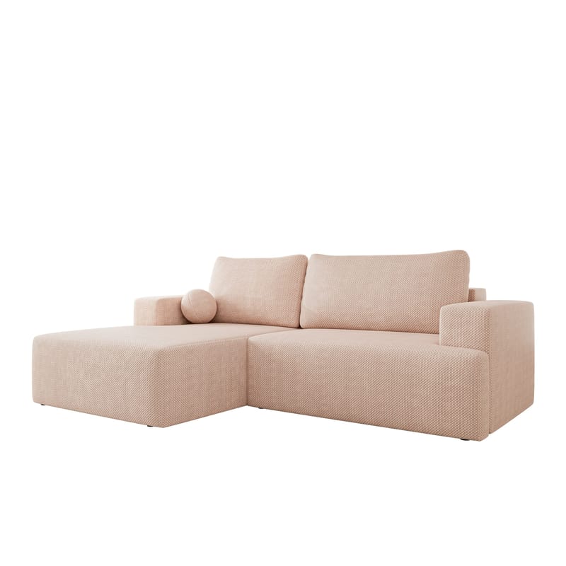 Deylor Sovesofa med chaiselong 3-personers - Rosa - Møbler - Sofaer - Sovesofaer