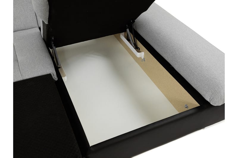 Djerra 3-personers Hjørnesovesofa - Grå - Møbler - Sofaer - Sovesofaer