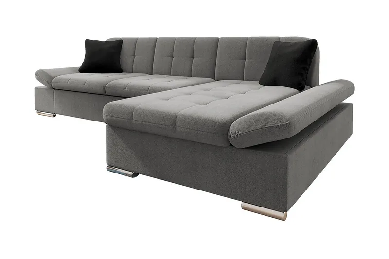 Djerra 3-personers Hjørnesovesofa, Grå