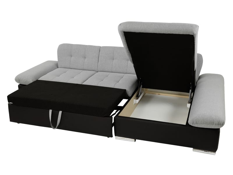 Djerra Sovesofa med chaiselong 3-personers - Brun - Møbler - Sofaer - Sovesofaer