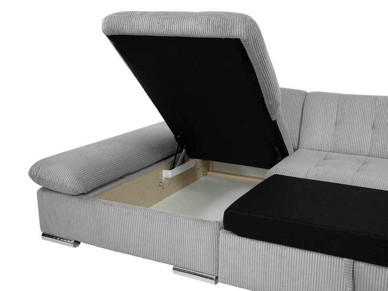 Djerra Sovesofa med chaiselong 3-personers - Brun - Møbler - Sofaer - Sovesofaer