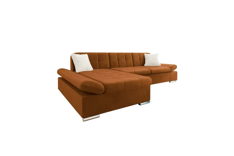 Djerra Sovesofa med Divan 3-personers - Orange - Møbler - Sofaer - Sovesofaer
