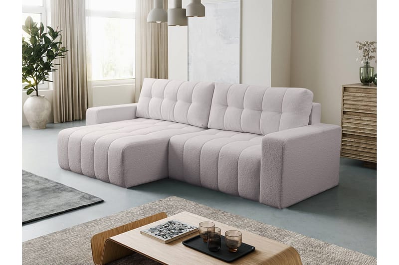 Doryn Sovesofa med Divan 3-personers - Grå - Møbler - Sofaer - Sovesofaer