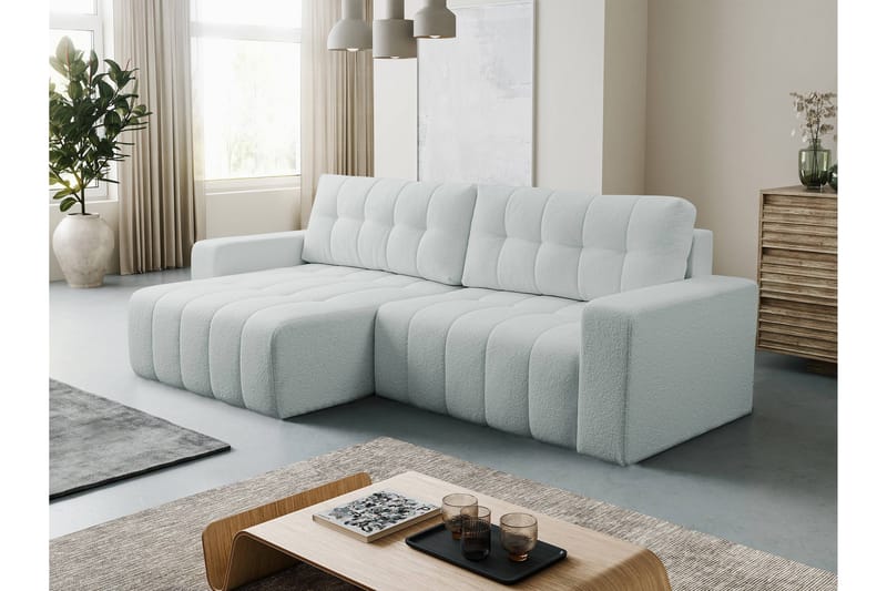 Doryn Sovesofa med Divan 3-personers - Grå - Møbler - Sofaer - Sovesofaer