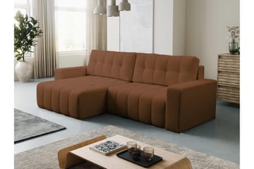 Doryn Sovesofa med Divan 3-personers - Brun - Møbler - Sofaer - Sovesofaer