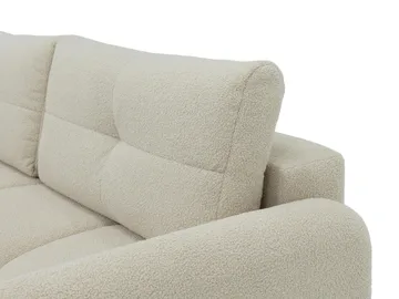Durven 3-personers Sovesofa 160x200 cm med Opbevaring i Bouclé - Grå - Møbler - Sofaer - Sovesofaer