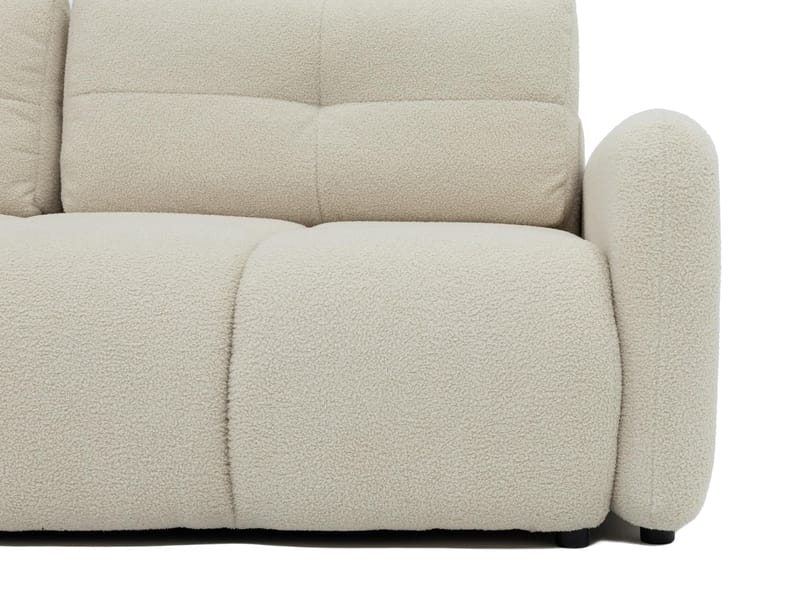Durven 3-personers Sovesofa 160x200 cm med Opbevaring i Bouclé - Grå - Møbler - Sofaer - Sovesofaer