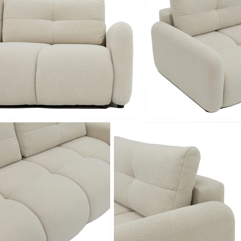 Durven Sovesofa 3-personers - Beige - Møbler - Sofaer - Sovesofaer