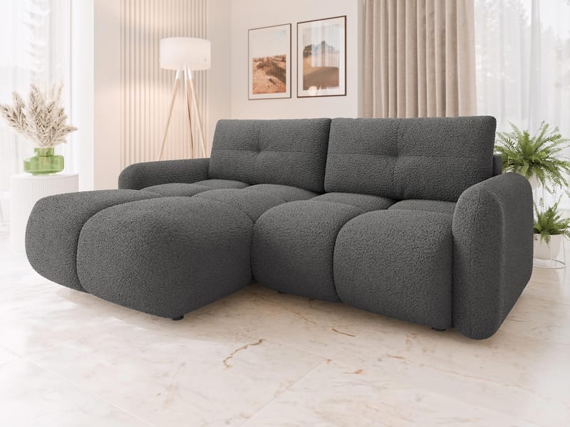 Durven Sovesofa 3-personers - Grå - Møbler - Sofaer - Sovesofaer