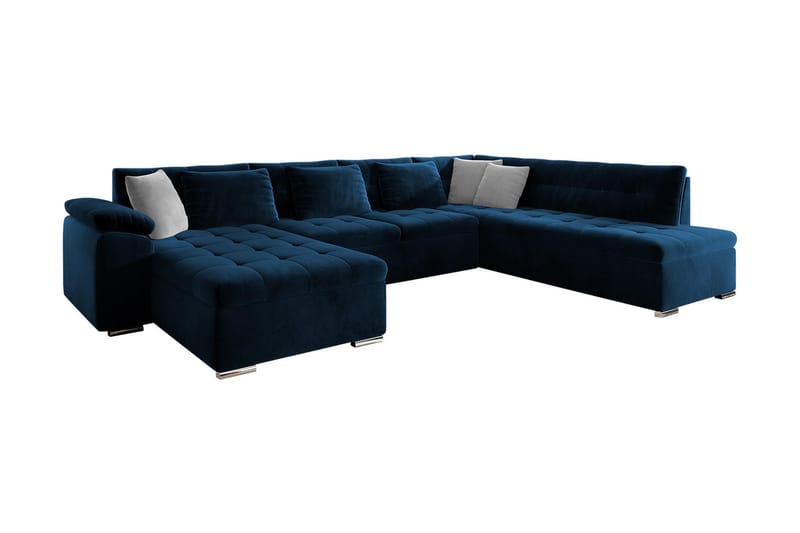 Dynir 3-Pers. Hjørnesofa Venstre - Sovesofaer - Sovesofa chaiselong - Velour sofaer