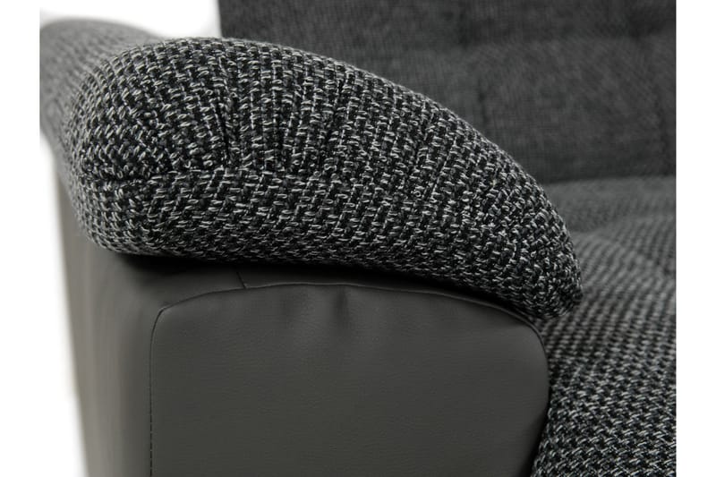 Dynir 4-personers Hjørnesovesofa - Rød / sort - Møbler - Sofaer - Sovesofaer
