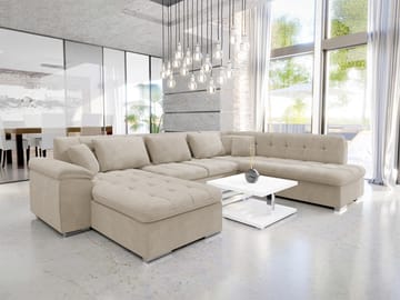 Dynir 6-personers U-sofa med Chaiselong Venstre - Møbler - Sofaer - Sovesofaer