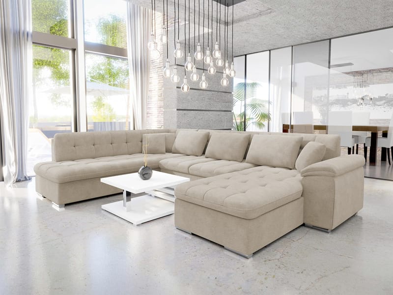 Dynir 6-personers U-sofa med Chaiselong Højre - Møbler - Sofaer - Sovesofaer